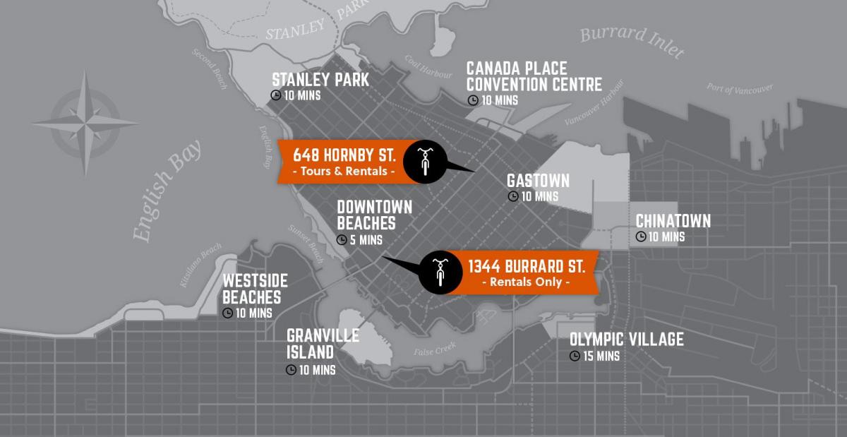 Mapa ng ikot at gabay sa vancouver island
