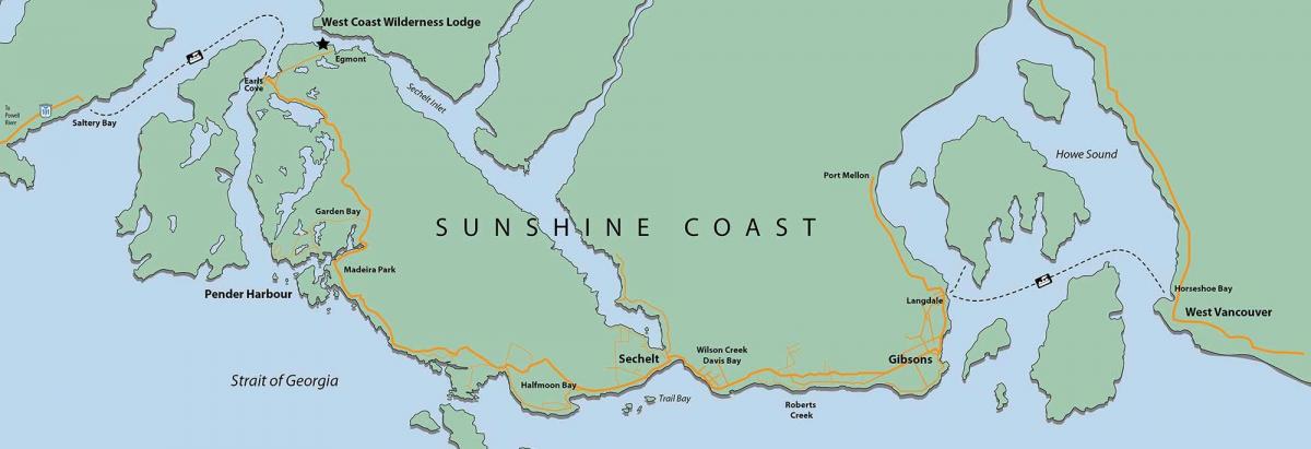 west coast vancouver island mapa