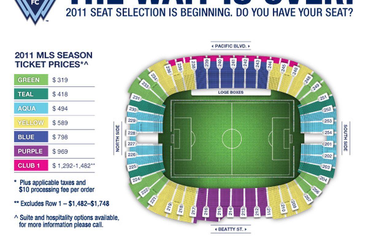 bc place stadium seating mapa