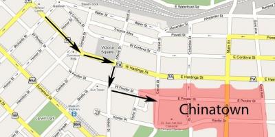 Mapa ng chinatown vancouver