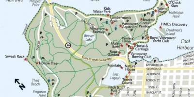 Mapa ng mga tindero ng kahoy arko stanley park