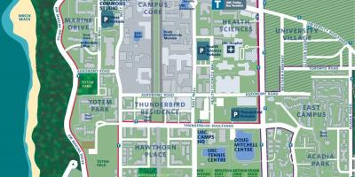 Ubc vancouver campus mapa