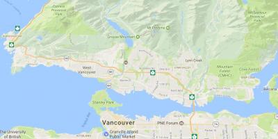 Vancouver island bundok mapa