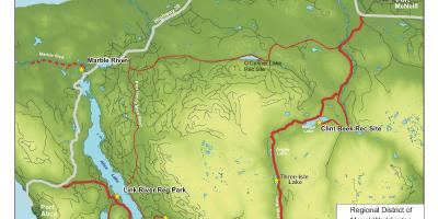 Mapa ng vancouver island kuweba