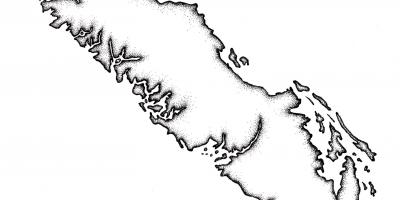 Mapa ng vancouver island balangkas