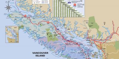 Vancouver island highway mapa