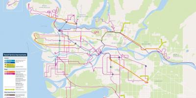 Vancouver transit system mapa
