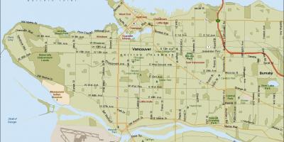 Vancouver mapa ng lokasyon