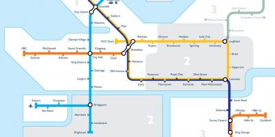 Mapa ng vancouver transit zone