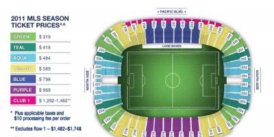 Bc place stadium seating mapa